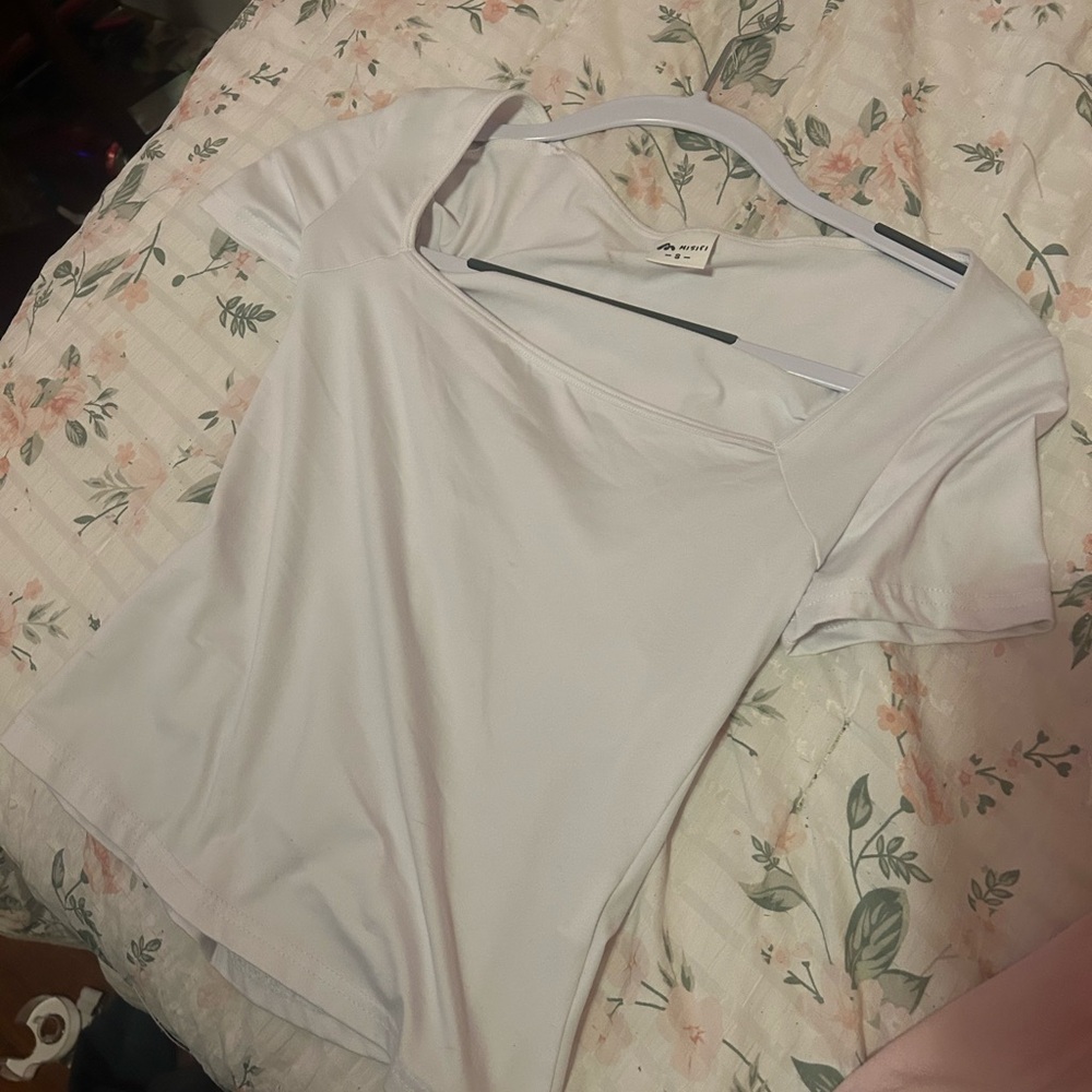 Zara White Short Sleeve Women's Tee